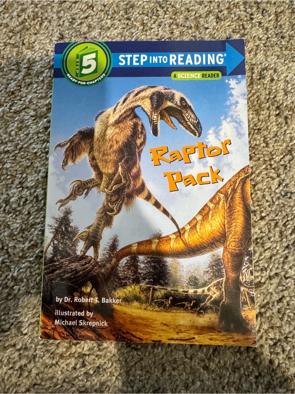 Step into reading “Raptor Pack” step 5